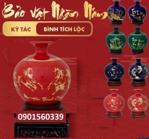 Bình Hút Lộc Vẽ Vàng