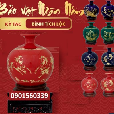 Bình Hút Lộc Vẽ Vàng